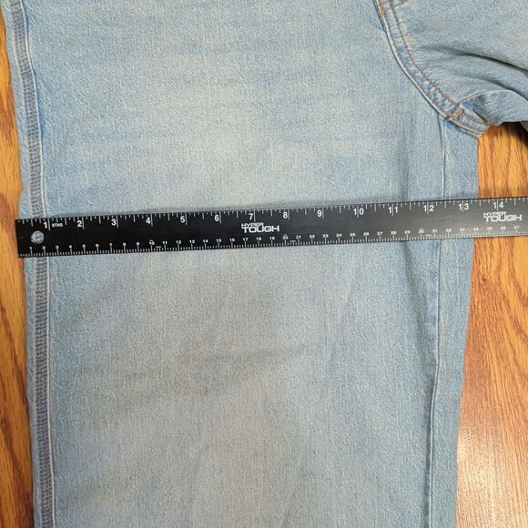 NO Boundaries Jeans Women’s Size 18 Light Enzyme W Tint Denim Wide Leg Zip NEW - Picture 5 of 15